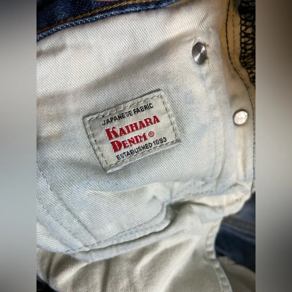J Crew Japanese Kaihara Blue Denim Jeans 32 x 30